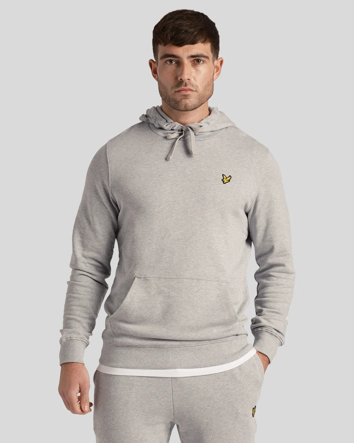 pullover_hoodie_0-20.webp Lyle & Scott Kapuzenpullover<Pullover Hoodie HellgraueMergel