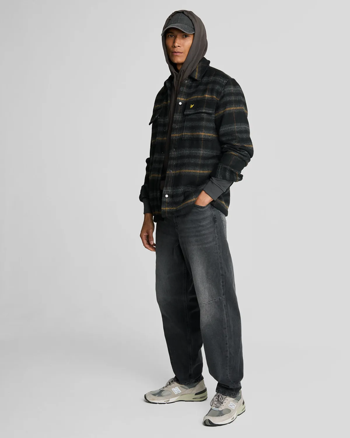 pullover_hoodie_1-8.webp Lyle & Scott Kapuzenpullover<Pullover Hoodie Gunmetal