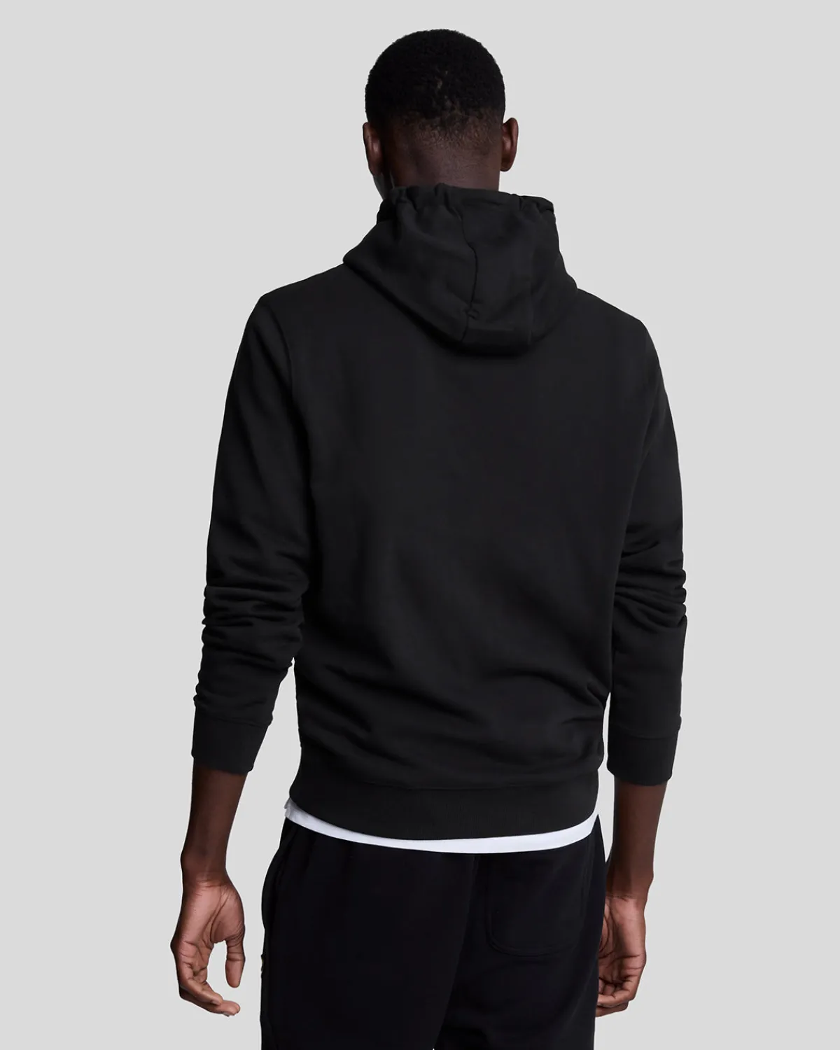pullover_hoodie_2.webp Lyle & Scott Grundlegendes | Kapuzenpullover<Pullover Hoodie Pechschwarz