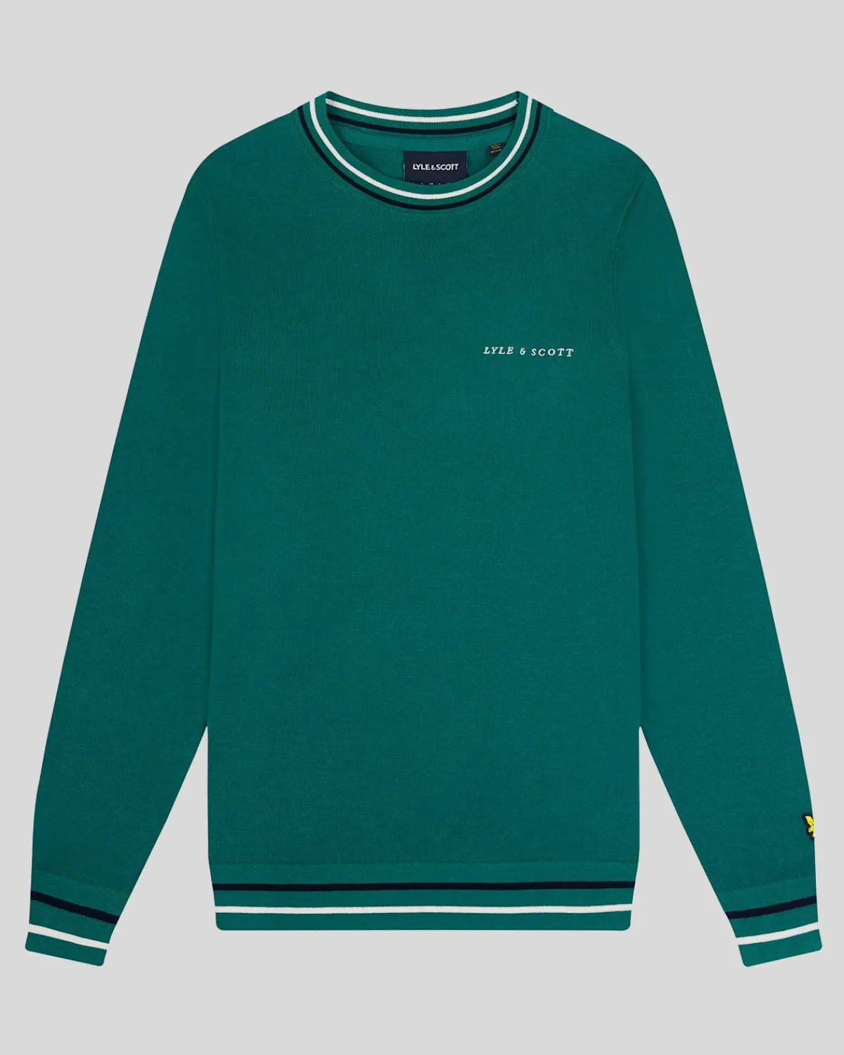 pullover_mit_rundhalsausschnitt_4.webp Lyle & Scott Drehbuchsticke<Pullover mit Rundhalsausschnitt Gerichtsgrün