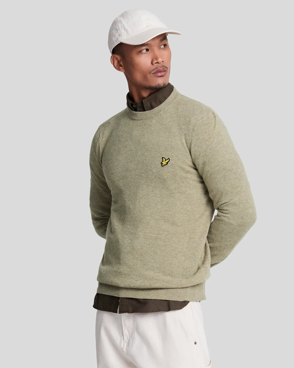 pullover_mit_rundhalsausschnitt_aus_lambswoolmischung_0-11.webp Lyle & Scott Pullover & Strickwaren<Pullover mit Rundhalsausschnitt aus Lambswool-Mischung SageUniformMarl