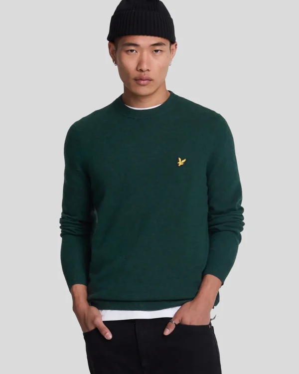 Lyle & Scott Pullover & Strickwaren<Pullover mit Rundhalsausschnitt aus Lambswool-Mischung ArgyleTealMarl
