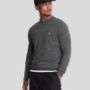 Lyle & Scott Pullover & Strickwaren<Pullover mit Rundhalsausschnitt aus Lambswool-Mischung CharcoalMarl