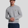 Lyle & Scott Pullover & Strickwaren<Pullover mit Rundhalsausschnitt aus Lambswool-Mischung MidGreyMarl
