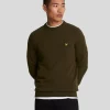 Lyle & Scott Pullover & Strickwaren<Pullover mit Rundhalsausschnitt aus Lambswool-Mischung OliveMarl