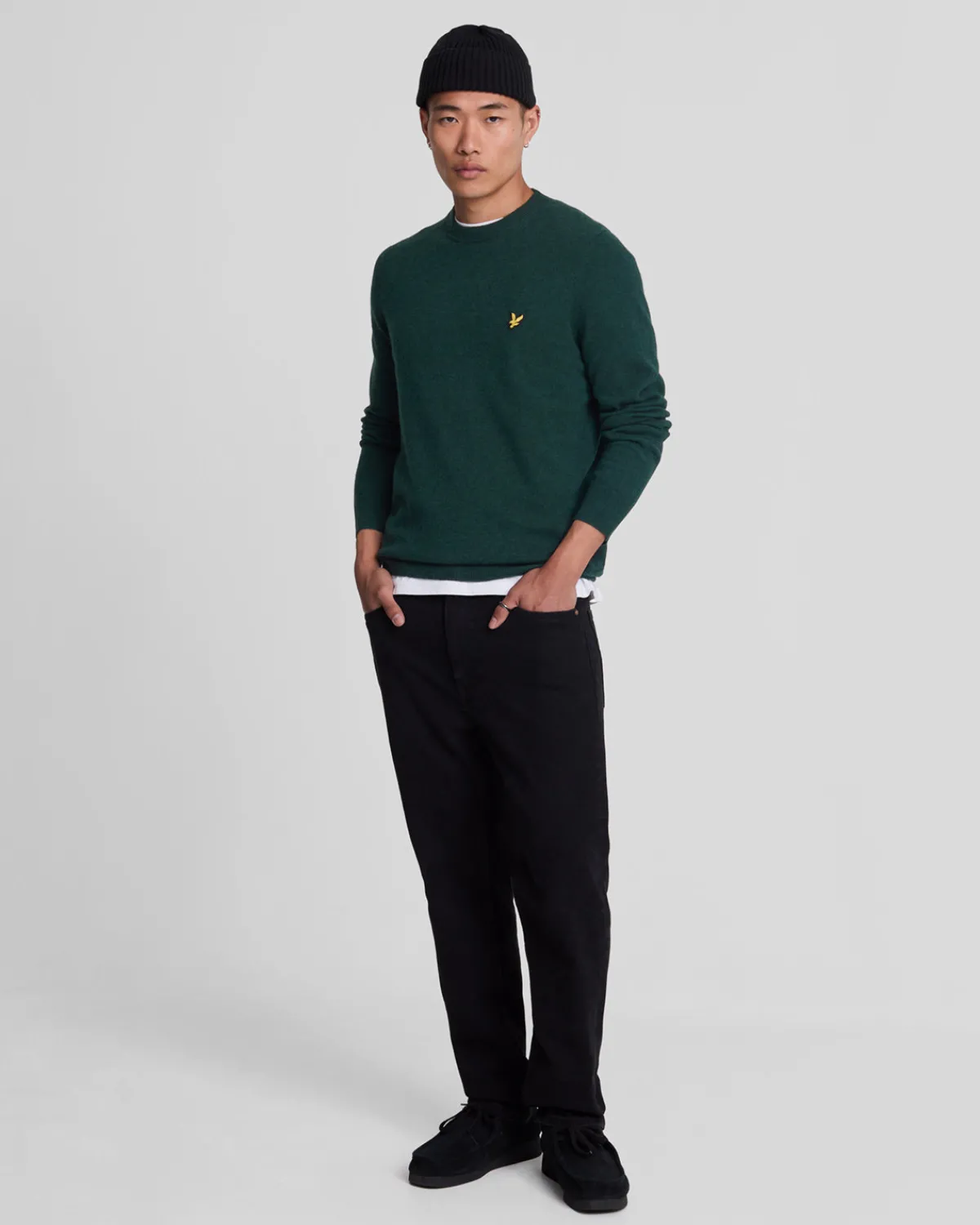 pullover_mit_rundhalsausschnitt_aus_lambswoolmischung_1-3.webp Lyle & Scott Pullover & Strickwaren<Pullover mit Rundhalsausschnitt aus Lambswool-Mischung ArgyleTealMarl
