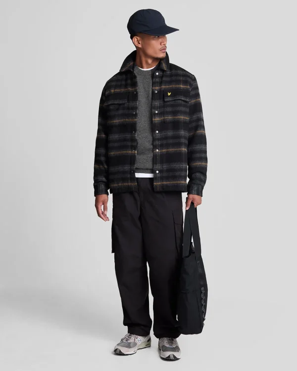 Lyle & Scott Pullover & Strickwaren<Pullover mit Rundhalsausschnitt aus Lambswool-Mischung CharcoalMarl
