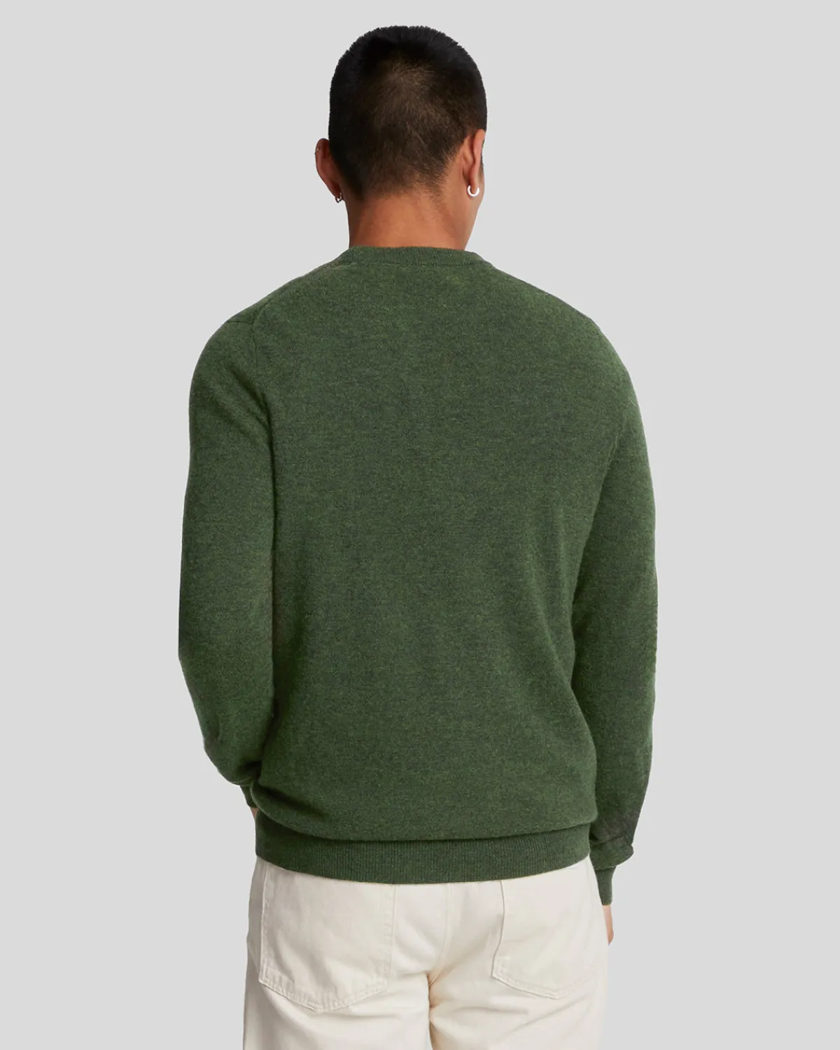 pullover_mit_rundhalsausschnitt_aus_lambswoolmischung_2-1.webp Lyle & Scott Vermächtnis | Pullover & Strickwaren<Pullover mit Rundhalsausschnitt aus Lambswool-Mischung DarkGreenMarl