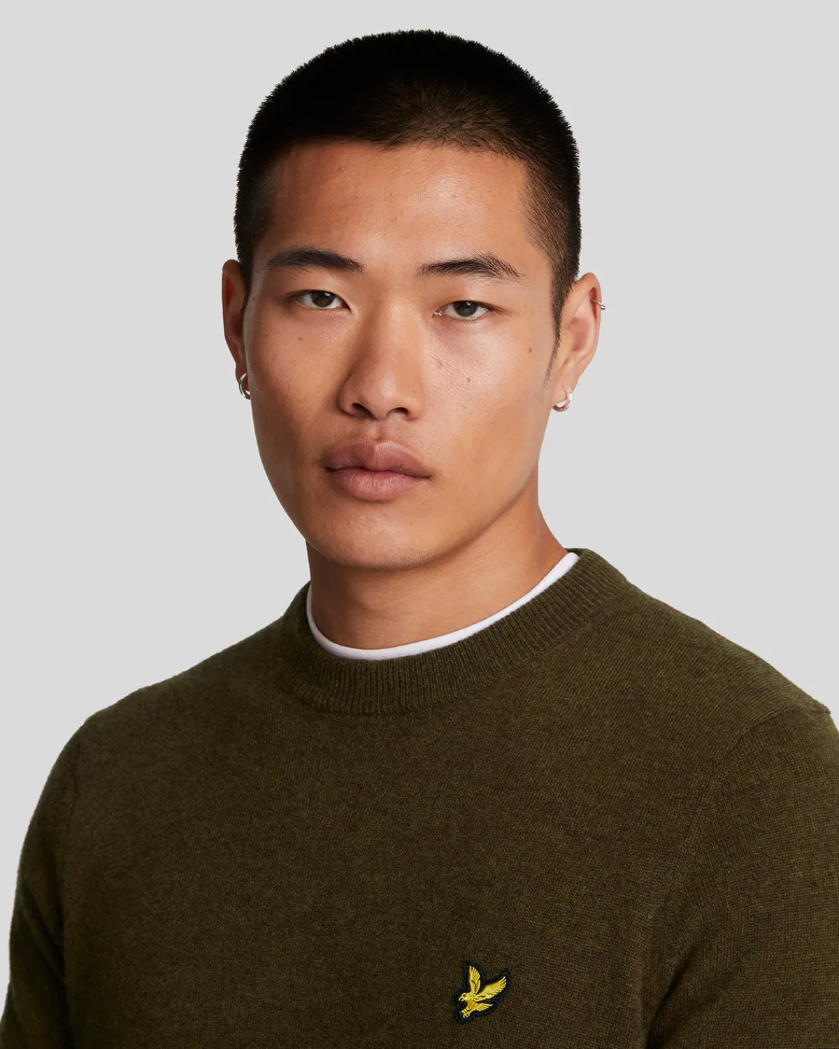 pullover_mit_rundhalsausschnitt_aus_lambswoolmischung_3-9.webp Lyle & Scott Pullover & Strickwaren<Pullover mit Rundhalsausschnitt aus Lambswool-Mischung OliveMarl