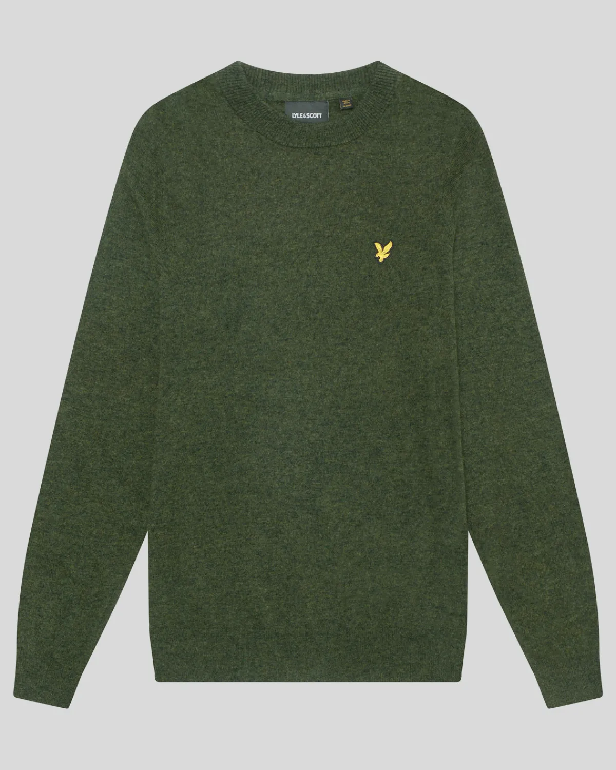 pullover_mit_rundhalsausschnitt_aus_lambswoolmischung_4-1.webp Lyle & Scott Vermächtnis | Pullover & Strickwaren<Pullover mit Rundhalsausschnitt aus Lambswool-Mischung DarkGreenMarl