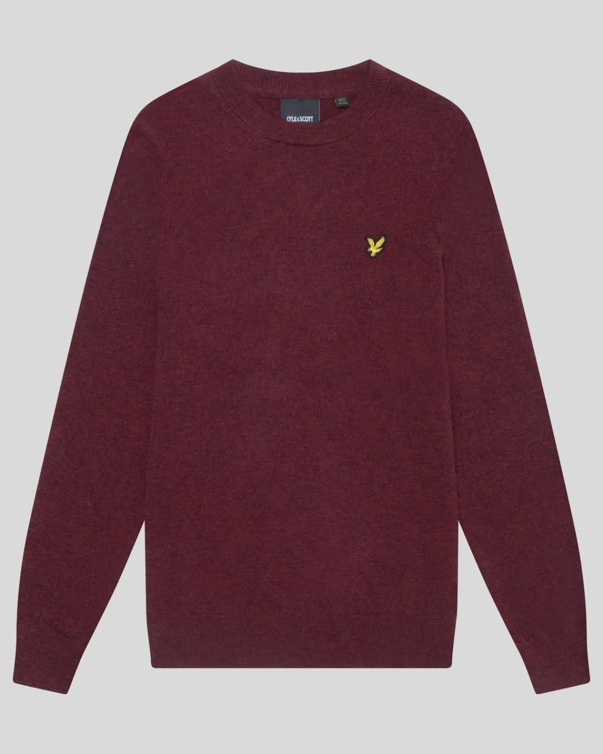 pullover_mit_rundhalsausschnitt_aus_lambswoolmischung_4-10.webp Lyle & Scott Pullover & Strickwaren<Pullover mit Rundhalsausschnitt aus Lambswool-Mischung BurgundyMarl