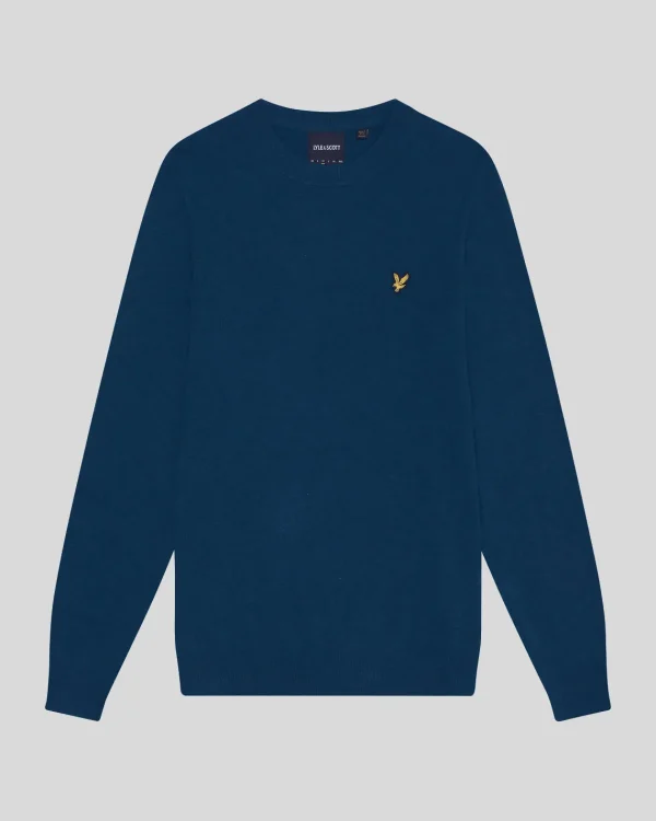 Lyle & Scott Vermächtnis | Pullover & Strickwaren<Pullover mit Rundhalsausschnitt aus Lambswool-Mischung ApresNavyMarl