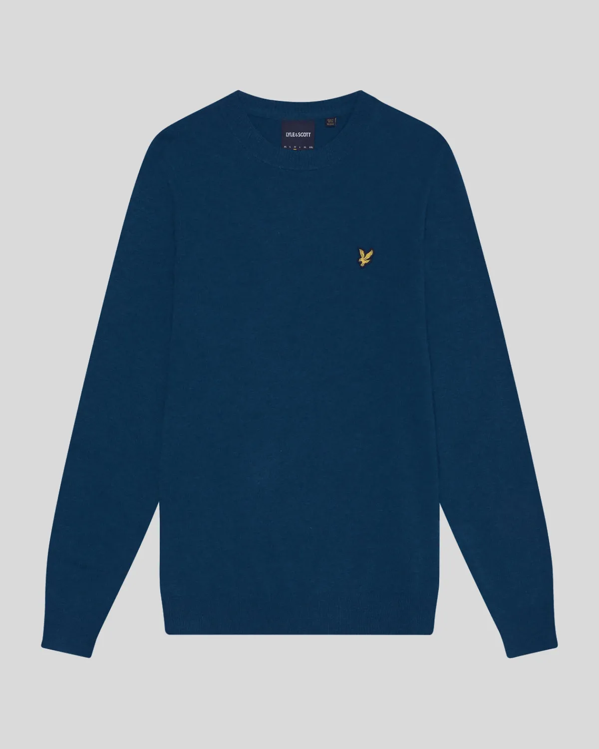 pullover_mit_rundhalsausschnitt_aus_lambswoolmischung_4-2.webp Lyle & Scott Vermächtnis | Pullover & Strickwaren<Pullover mit Rundhalsausschnitt aus Lambswool-Mischung ApresNavyMarl