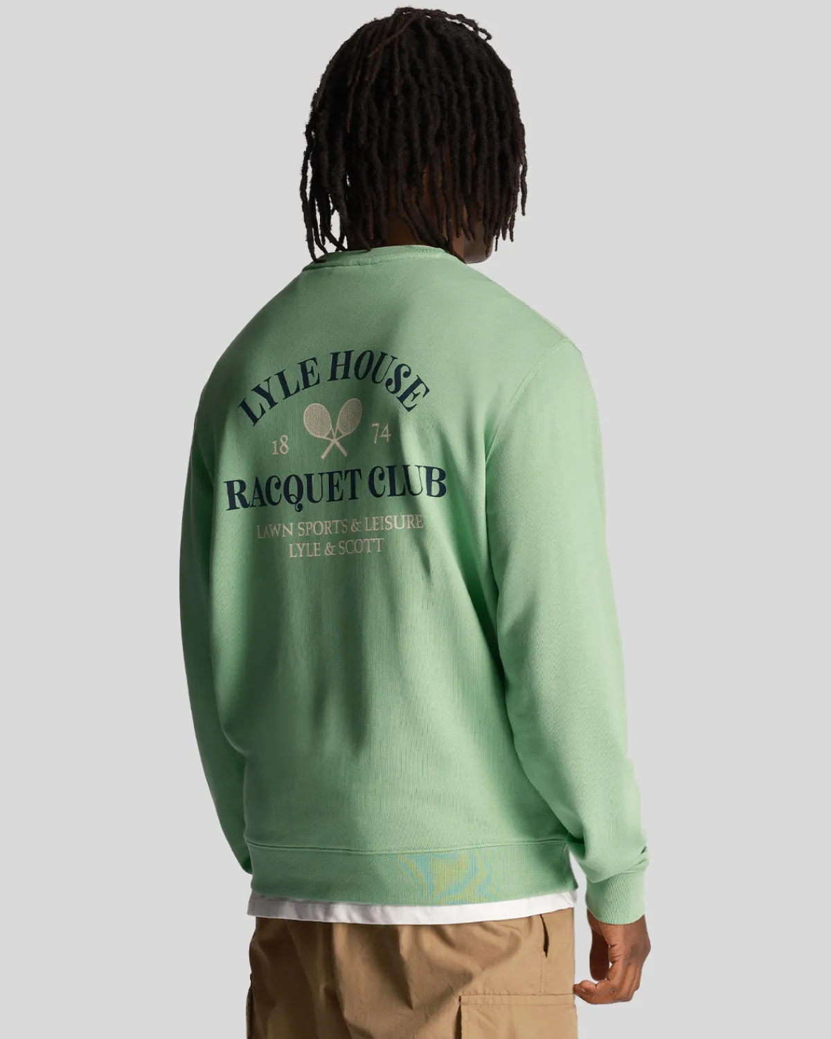 racquet_club_grafik_sweatshirt_2-1.webp Lyle & Scott Sweatshirts<Racquet Club Grafik Sweatshirt Rasengrün
