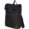 Lyle & Scott Taschen<Recycelter Rolltop-Rucksack EchtesSchwarz