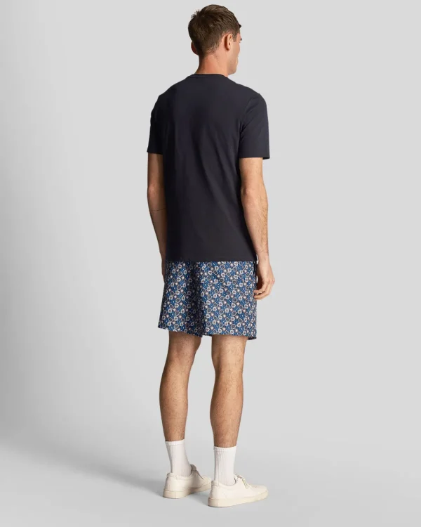 Lyle & Scott Kurze Hosen<Resort Badeshorts mit Blumendruck DunkleMarine