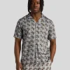 Lyle & Scott Vermächtnis | Hemden<Resort Hemd mit Blumendruck Gunmetal