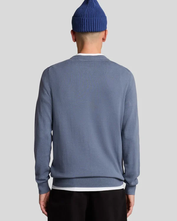 Lyle & Scott Pullover & Strickwaren<Rundhals-Pullover aus Baumwolle MistBlue
