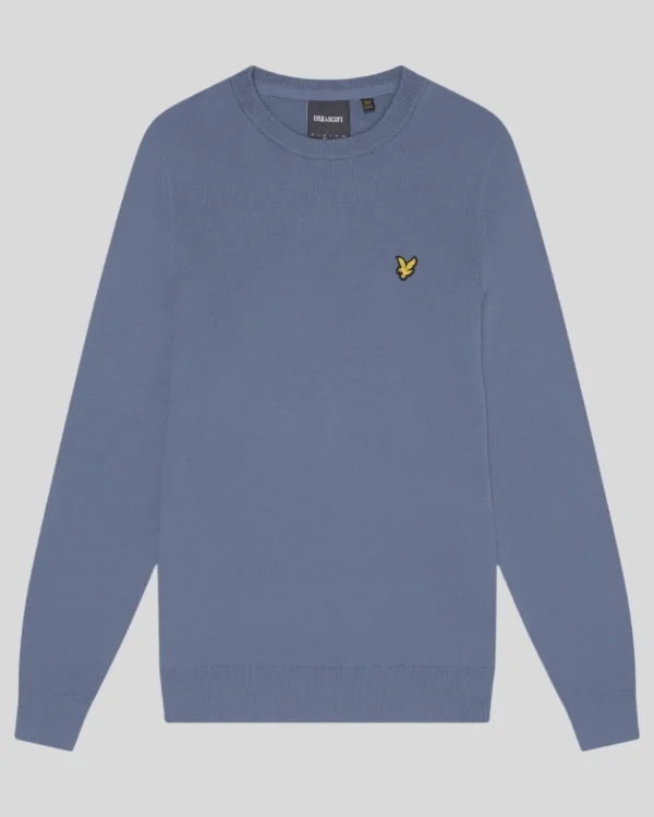 Lyle & Scott Pullover & Strickwaren<Rundhals-Pullover aus Baumwolle MistBlue
