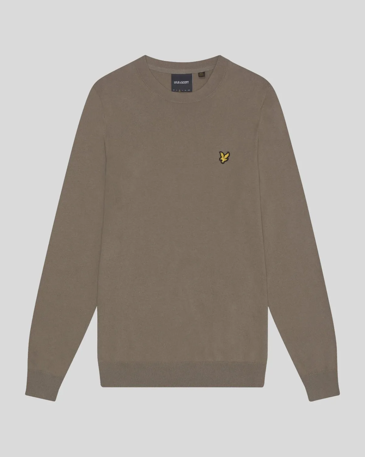 rundhalspullover_aus_baumwolle_und_merino_0-5.webp Lyle & Scott Groß & Groß | Übergrößen<Rundhals-Pullover aus Baumwolle und Merino SageUniform