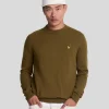 Lyle & Scott Pullover & Strickwaren<Rundhals-Pullover aus Baumwolle und Merino Olive