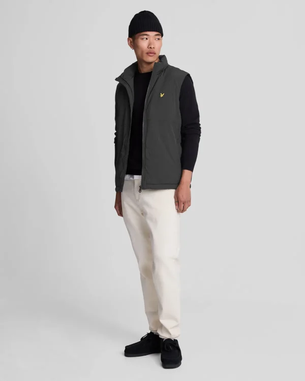 Lyle & Scott Pullover & Strickwaren<Rundhals-Pullover aus Baumwolle und Merino Pechschwarz