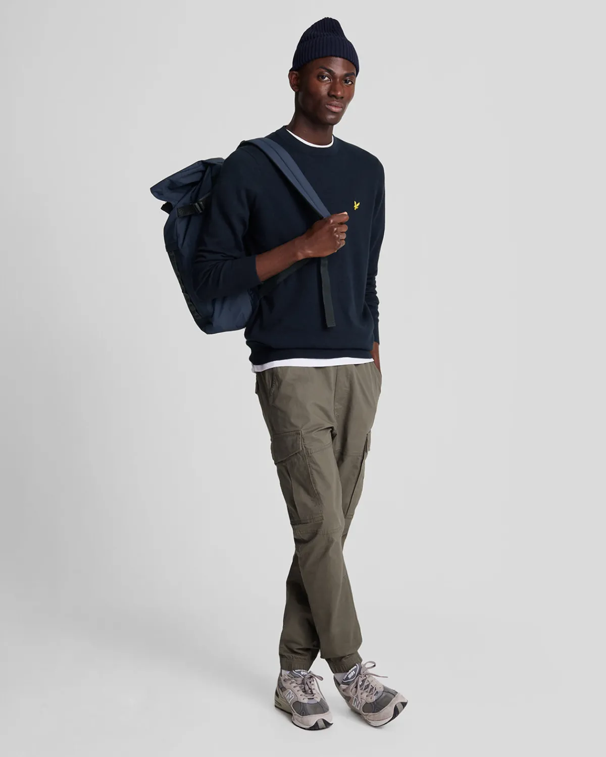 rundhalspullover_aus_baumwolle_und_merino_1-7.webp Lyle & Scott Pullover & Strickwaren<Rundhals-Pullover aus Baumwolle und Merino DunkleMarine