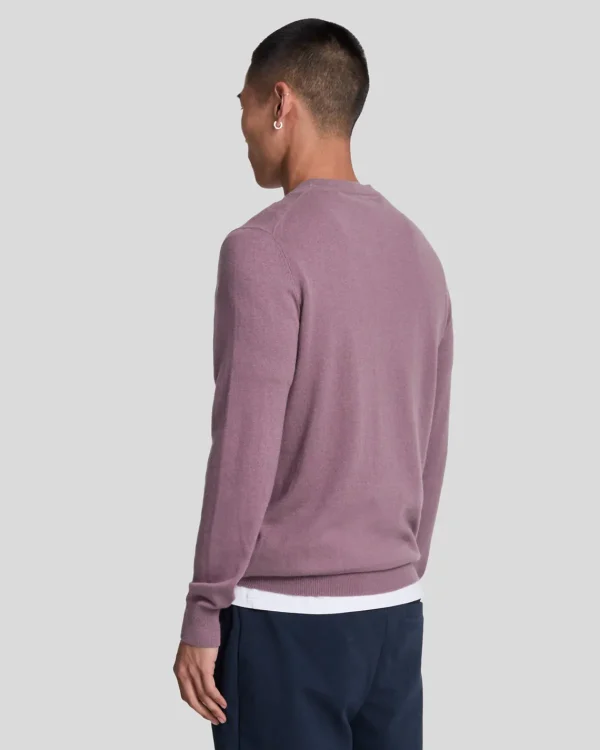 Lyle & Scott Pullover & Strickwaren<Rundhals-Pullover aus Baumwolle und Merino HighlandMauve