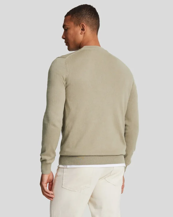 Lyle & Scott Pullover & Strickwaren<Rundhals-Pullover aus Baumwolle und Merino SageUniform
