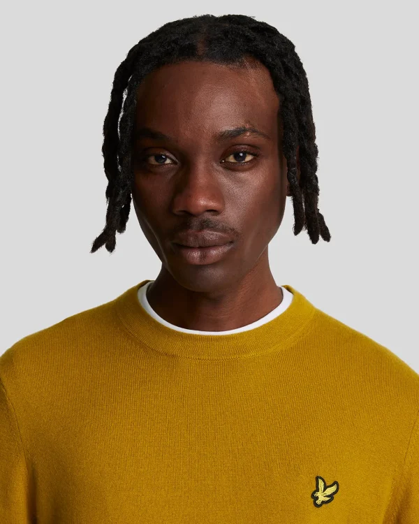 Lyle & Scott Pullover & Strickwaren<Rundhals-Pullover aus Baumwolle und Merino EllanessGold