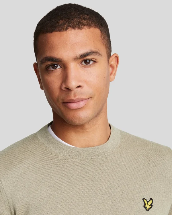 Lyle & Scott Pullover & Strickwaren<Rundhals-Pullover aus Baumwolle und Merino SageUniform