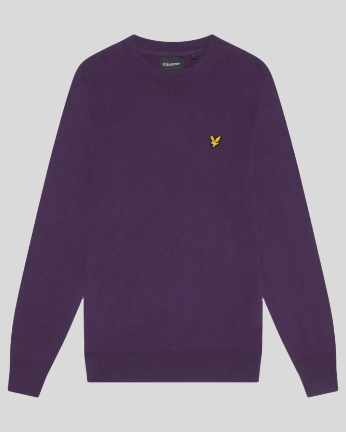 rundhalspullover_aus_baumwolle_und_merino_4-4.webp Lyle & Scott Pullover & Strickwaren<Rundhals-Pullover aus Baumwolle und Merino ThistleShadow