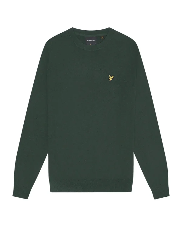 Lyle & Scott Pullover & Strickwaren<Rundhals-Pullover aus Baumwolle und Merino ArgyleTeal