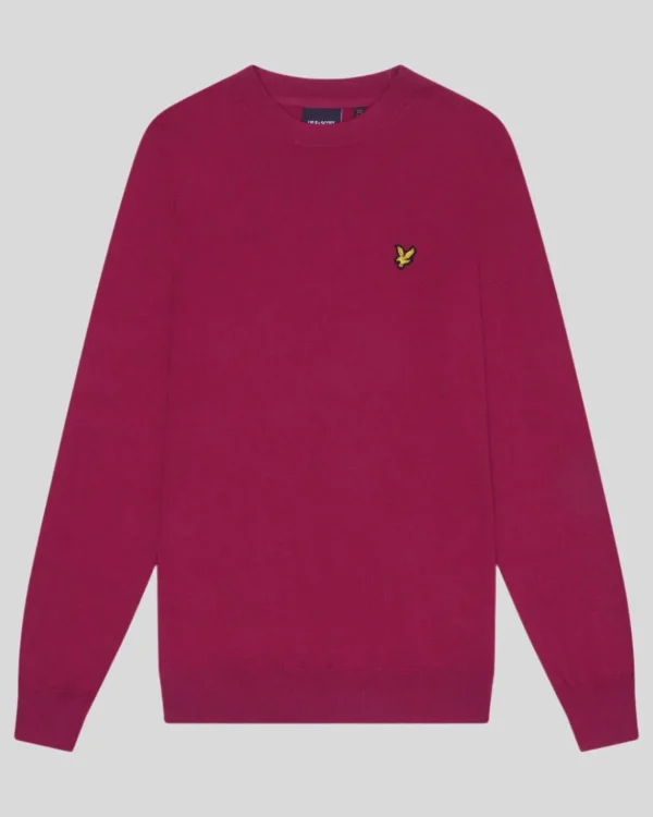 Lyle & Scott Pullover & Strickwaren<Rundhals-Pullover aus Baumwolle und Merino ReicherBurgunder
