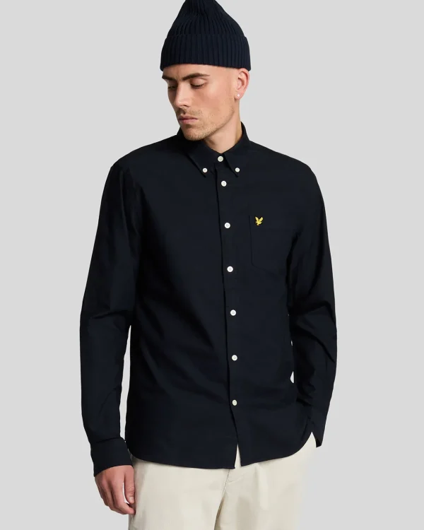 Lyle & Scott Grundlegendes | Hemden<Schlichtes Oxford Hemd DarkNavy