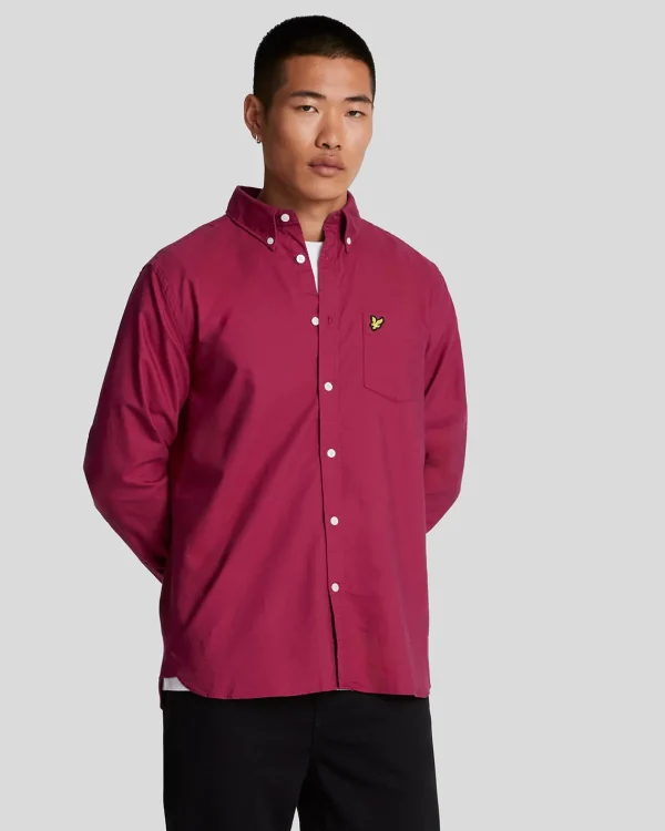 Lyle & Scott Vermächtnis | Hemden<Schlichtes Oxford Hemd RichBurgundy