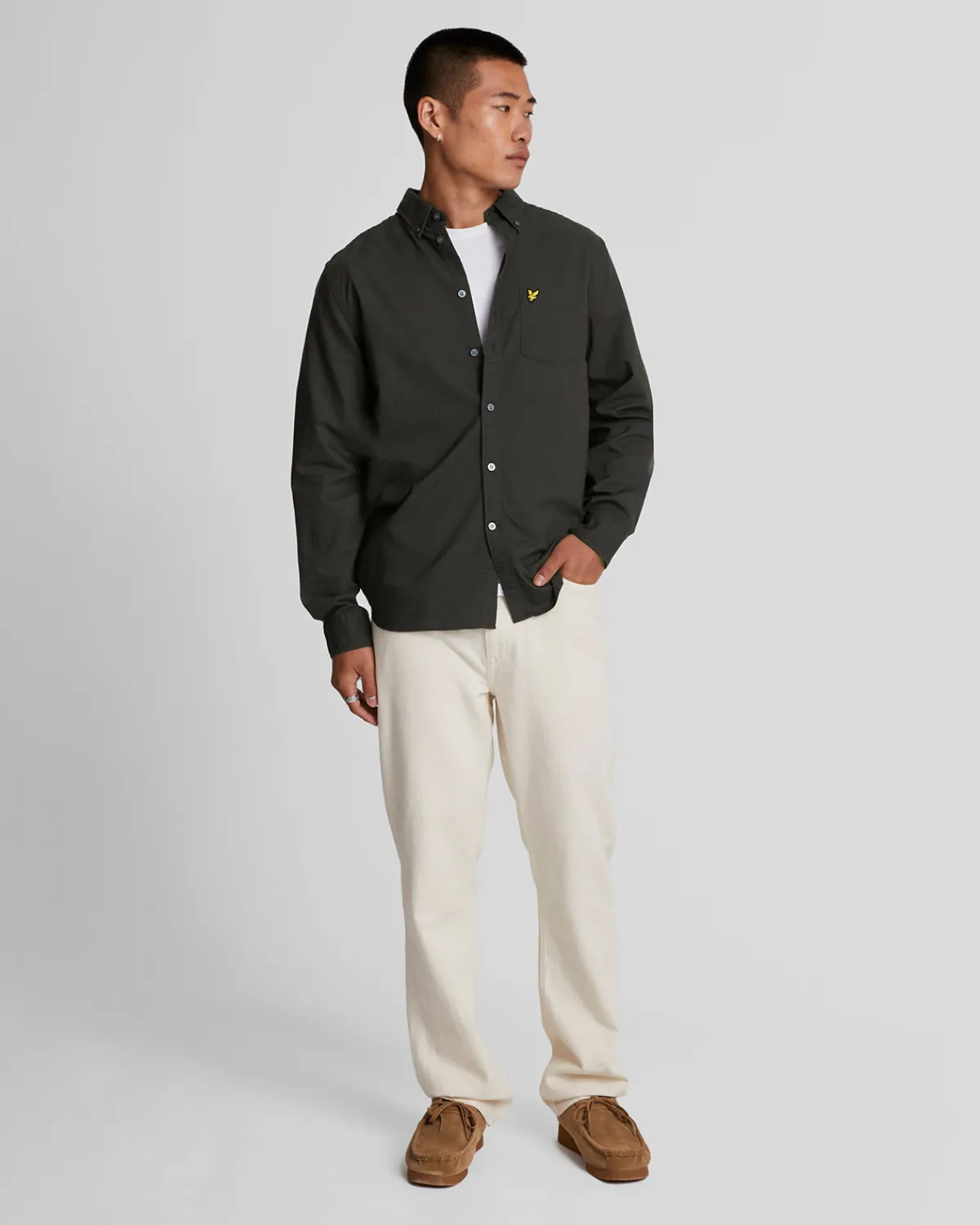 schlichtes_oxford_hemd_1-7.webp Lyle & Scott Hemden<Schlichtes Oxford Hemd Gunmetal
