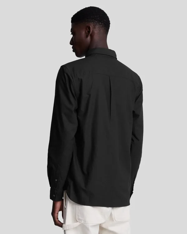 Lyle & Scott Grundlegendes | Hemden<Schlichtes Oxford Hemd JetBlack