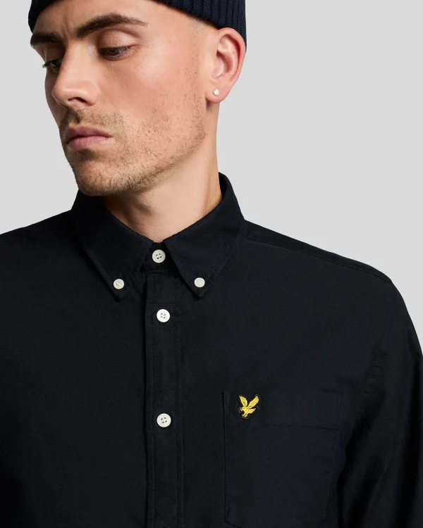 Lyle & Scott Grundlegendes | Hemden<Schlichtes Oxford Hemd DarkNavy