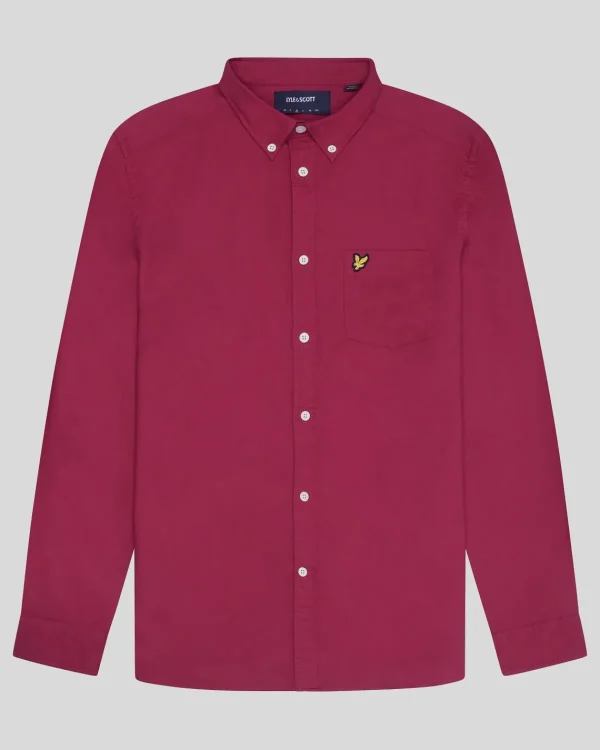 Lyle & Scott Vermächtnis | Hemden<Schlichtes Oxford Hemd RichBurgundy
