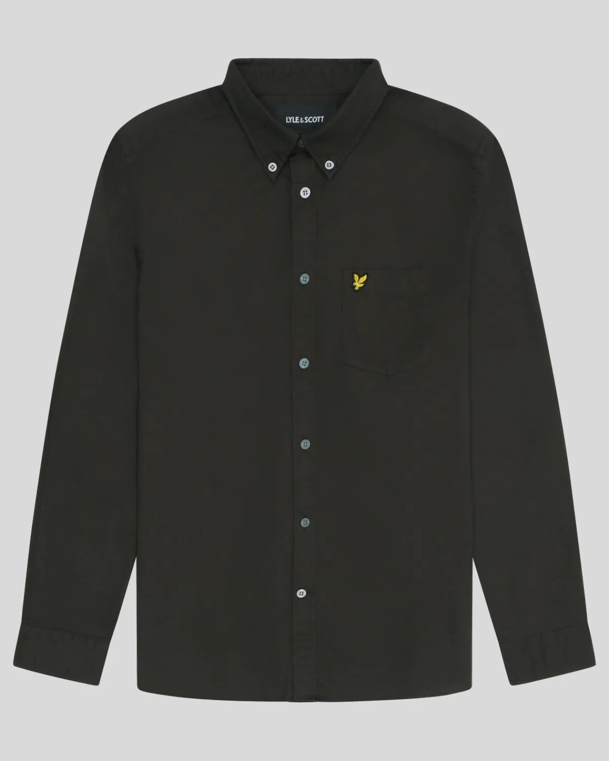 schlichtes_oxford_hemd_4-7.webp Lyle & Scott Hemden<Schlichtes Oxford Hemd Gunmetal