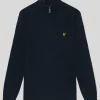 Lyle & Scott Groß & Groß | Übergrößen<Shaker Stitch 1/4 Zip Pullover DarkNavy