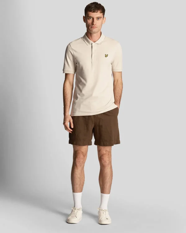 Lyle & Scott Kurze Hosen<Shorts aus Baumwolle und Leinen Olive