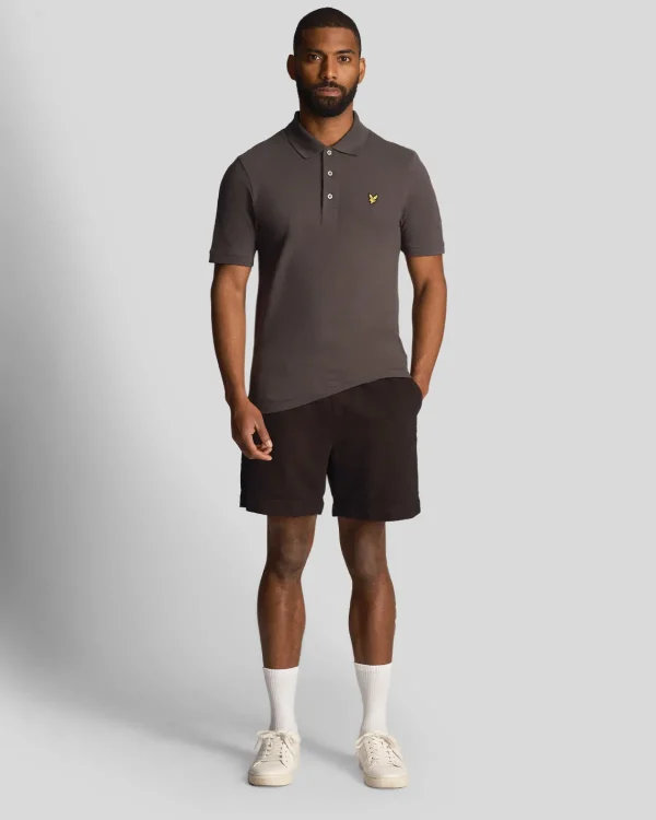 Lyle & Scott Kurze Hosen<Shorts aus Baumwolle und Leinen Pechschwarz