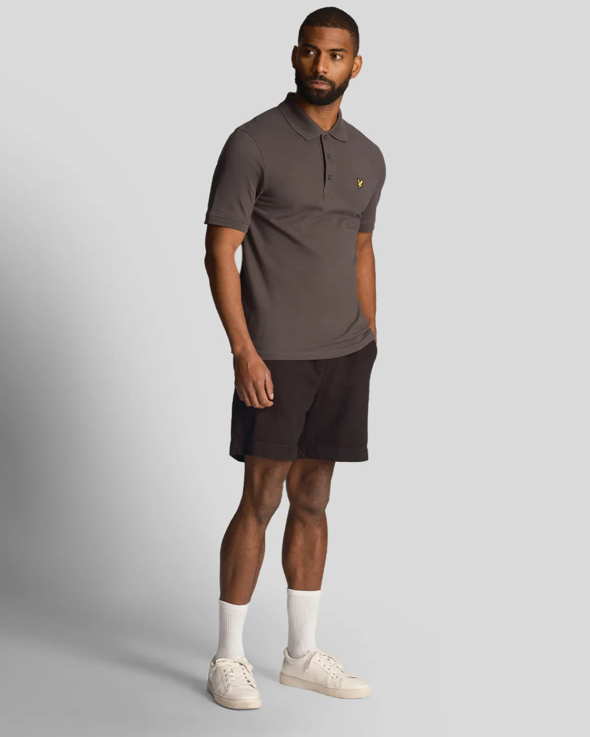 shorts_aus_baumwolle_und_leinen_1.webp Lyle & Scott Kurze Hosen<Shorts aus Baumwolle und Leinen Pechschwarz