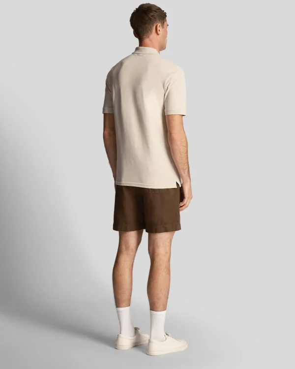 Lyle & Scott Kurze Hosen<Shorts aus Baumwolle und Leinen Olive