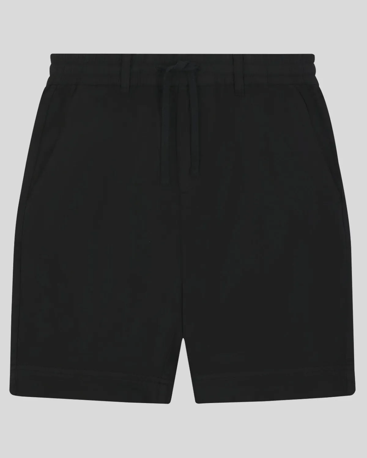 shorts_aus_baumwolle_und_leinen_4.webp Lyle & Scott Kurze Hosen<Shorts aus Baumwolle und Leinen Pechschwarz