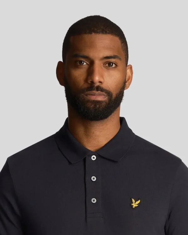 Lyle & Scott Polohemden<Slub-Poloshirt DunkleMarine