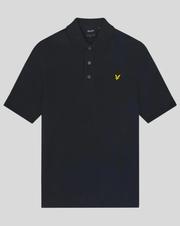 Lyle & Scott Polohemden<Slub-Poloshirt DunkleMarine