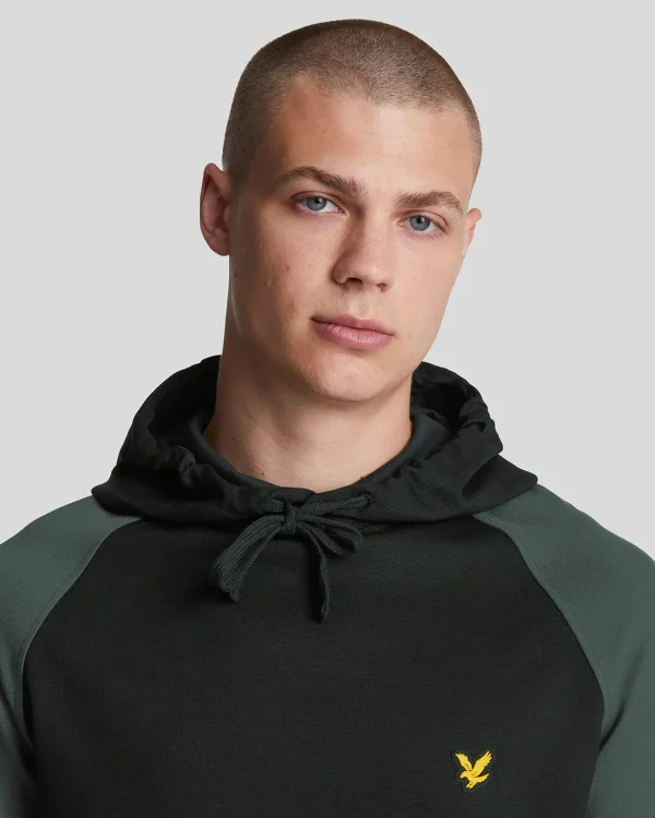 Lyle & Scott Sportbekleidung | Kapuzenpullover<Sport Farbe Block Hoodie JetBlack/Graphite